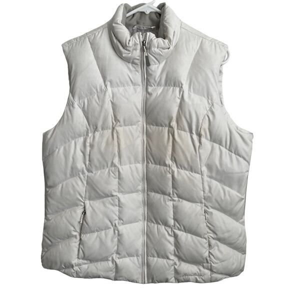 Eddie Bauer Jackets & Blazers - Eddie Bauer EB650 down women's vest in white with side pockets.